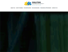 Tablet Screenshot of coalitionfwd.com